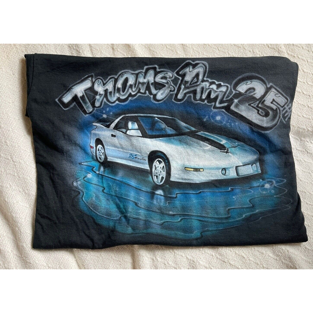 Vintage Trans Am Firebird T Shirt Single Stitch Tee Mens XL USA 90s 25th Cool